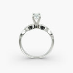 Load image into Gallery viewer, Oval Lab-Grown Diamond Ring – Twisted Milgrain Band | IGI Certified | 10K/14K/18K Gold
