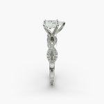 Load image into Gallery viewer, Pear Shape Lab-Grown Diamond Twisted Band Ring with Milgrain | IGI Certified | 10K/14K/18K Gold

