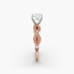 Load image into Gallery viewer, Radiant Cut Lab-Grown Diamond Infinity Twist Ring with Milgrain | IGI Certified | 10K/14K/18K Gold
