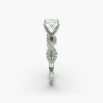 Load image into Gallery viewer, Radiant Cut Lab-Grown Diamond Infinity Twist Ring with Milgrain | IGI Certified | 10K/14K/18K Gold
