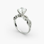 Load image into Gallery viewer, Radiant Cut Lab-Grown Diamond Infinity Twist Ring with Milgrain | IGI Certified | 10K/14K/18K Gold
