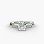 Load image into Gallery viewer, Radiant Cut Lab-Grown Diamond Infinity Twist Ring with Milgrain | IGI Certified | 10K/14K/18K Gold
