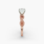 Load image into Gallery viewer, Round Brilliant Lab-Grown Diamond — Milgrain Infinity Band | IGI Certified | 10K/14K/18K Gold
