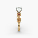 Load image into Gallery viewer, Round Brilliant Lab-Grown Diamond — Milgrain Infinity Band | IGI Certified | 10K/14K/18K Gold
