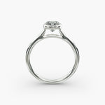 Load image into Gallery viewer, Cushion Lab-Grown Diamond Bezel-Set Engagement Ring | Sleek Low-Profile | IGI Certified | 10K/14K/18K Gold
