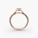 Load image into Gallery viewer, Marquise Lab-Grown Diamond Bezel Engagement Ring | IGI Certified | 10K/14K/18K Gold
