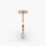 Load image into Gallery viewer, Oval Lab-Grown Diamond Bezel-Set Engagement Ring | Modern Solitaire | IGI Certified | 10K/14K/18K Gold
