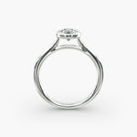 Load image into Gallery viewer, Oval Lab-Grown Diamond Bezel-Set Engagement Ring | Modern Solitaire | IGI Certified | 10K/14K/18K Gold
