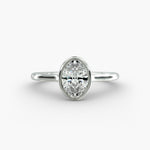 Load image into Gallery viewer, Oval Lab-Grown Diamond Bezel-Set Engagement Ring | Modern Solitaire | IGI Certified | 10K/14K/18K Gold
