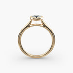 Load image into Gallery viewer, Pear Lab-Grown Diamond Bezel-Set Engagement Ring | Modern Teardrop Solitaire | IGI Certified | 10K/14K/18K Gold
