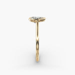 Load image into Gallery viewer, Pear Lab-Grown Diamond Bezel-Set Engagement Ring | Modern Teardrop Solitaire | IGI Certified | 10K/14K/18K Gold
