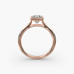 Load image into Gallery viewer, Princess Cut Bezel Set Lab-Grown Diamond Ring | 0.50–5.00 Carat | IGI Certified | Yellow, White, Rose Gold
