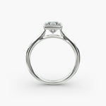 Load image into Gallery viewer, Princess Cut Bezel Set Lab-Grown Diamond Ring | 0.50–5.00 Carat | IGI Certified | Yellow, White, Rose Gold
