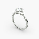 Load image into Gallery viewer, Round Lab-Grown Diamond Bezel-Set Engagement Ring | Modern Solitaire | IGI Certified | 10K/14K/18K Gold
