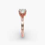 Load image into Gallery viewer, Cushion Lab-Grown Diamond Ring – Dual Band Style | IGI Certified | 10K/14K/18K Gold
