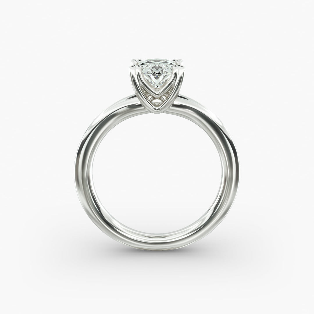 Oval Lab-Grown Diamond Double Band Ring – Designer Style | IGI Certified | 10K/14K/18K Gold
