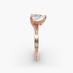 Load image into Gallery viewer, Pear Lab-Grown Diamond Double Band Ring – Designer Style | IGI Certified | 10K/14K/18K Gold
