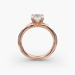 Load image into Gallery viewer, Round Lab-Grown Diamond Ring – Dual Band Style | IGI Certified | 10K/14K/18K Gold
