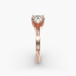 Load image into Gallery viewer, Round Lab-Grown Diamond Ring – Dual Band Style | IGI Certified | 10K/14K/18K Gold
