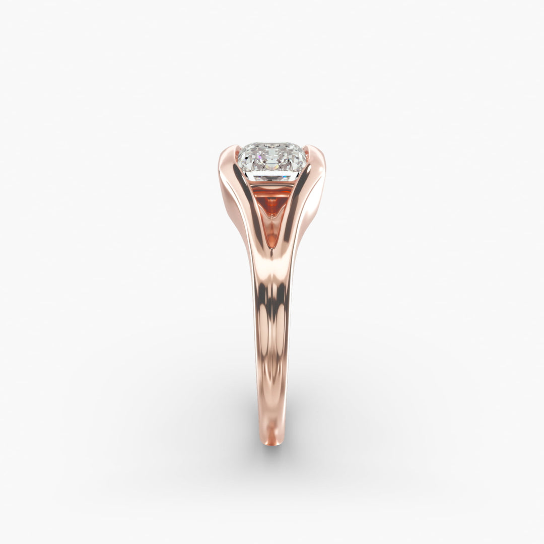 Emerald Lab-Grown Diamond USA Style Ring – Unique Designer Look | IGI Certified | 10K/14K/18K Gold