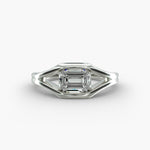 Load image into Gallery viewer, Emerald Lab-Grown Diamond USA Style Ring – Unique Designer Look | IGI Certified | 10K/14K/18K Gold
