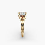 Load image into Gallery viewer, Emerald Lab-Grown Diamond USA Style Ring – Unique Designer Look | IGI Certified | 10K/14K/18K Gold
