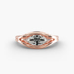 Load image into Gallery viewer, Marquise Lab-Grown Diamond USA Style Ring – Unique Designer Look | IGI Certified | 10K/14K/18K Gold
