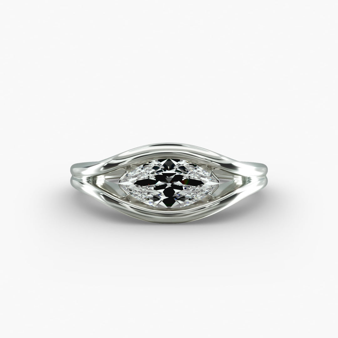 Marquise Lab-Grown Diamond USA Style Ring – Unique Designer Look | IGI Certified | 10K/14K/18K Gold