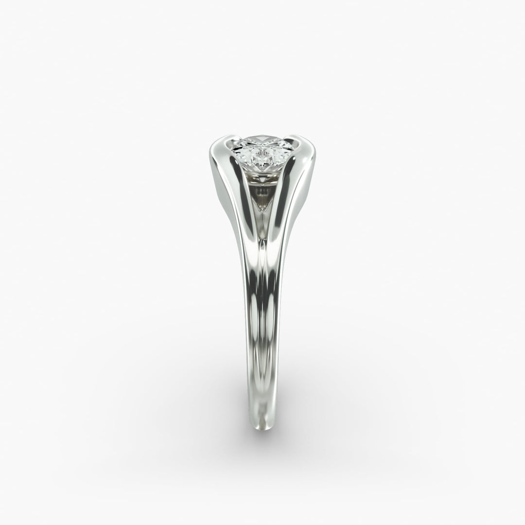Oval Lab-Grown Diamond USA Style Ring – Unique Designer Look | IGI Certified | 10K/14K/18K Gold