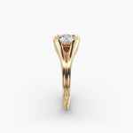 Load image into Gallery viewer, Oval Lab-Grown Diamond USA Style Ring – Unique Designer Look | IGI Certified | 10K/14K/18K Gold
