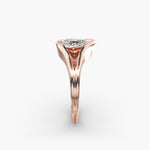 Load image into Gallery viewer, Pear Lab-Grown Diamond USA Style Ring – Unique Designer Look | IGI Certified | 10K/14K/18K Gold
