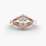 Load image into Gallery viewer, Pear Lab-Grown Diamond USA Style Ring – Unique Designer Look | IGI Certified | 10K/14K/18K Gold
