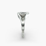 Load image into Gallery viewer, Pear Lab-Grown Diamond USA Style Ring – Unique Designer Look | IGI Certified | 10K/14K/18K Gold
