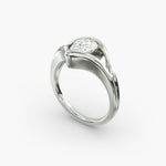 Load image into Gallery viewer, Pear Lab-Grown Diamond USA Style Ring – Unique Designer Look | IGI Certified | 10K/14K/18K Gold
