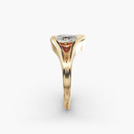 Load image into Gallery viewer, Pear Lab-Grown Diamond USA Style Ring – Unique Designer Look | IGI Certified | 10K/14K/18K Gold
