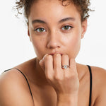 Load image into Gallery viewer, Round Lab-Grown Diamond Ring – V-Shaped Side Design | IGI Certified | 10K/14K/18K Gold
