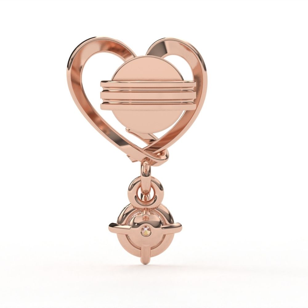 Round Lab Grown Diamond Dangle Earrings 0.50 CTW in 10K 14K 18K White Yellow Rose Gold