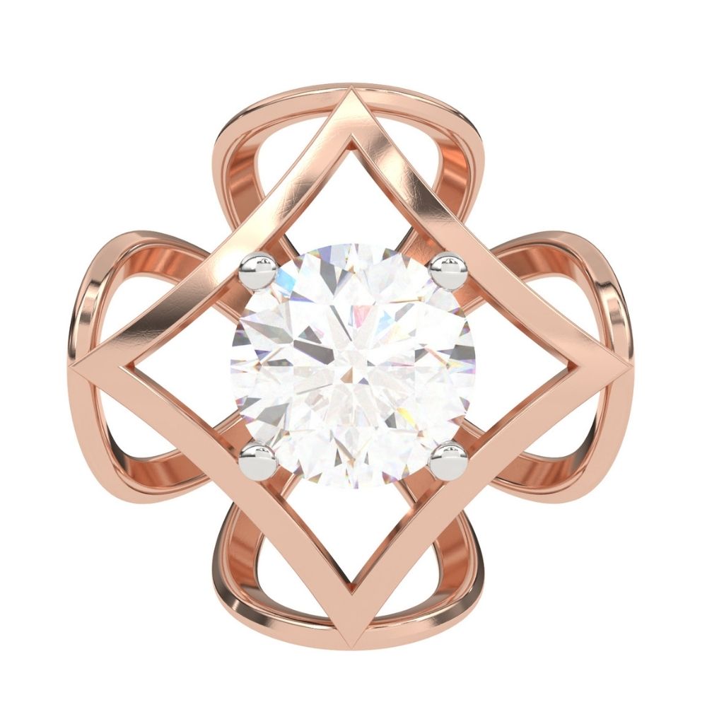 Round Lab Grown Diamond Stud Earrings 0.94 CTW in 10K 14K 18K White Yellow Rose Gold