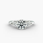 Load image into Gallery viewer, 14K Gold Three Stone Round Shaped Diamond Engagement Ring
