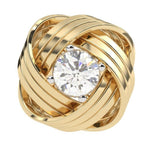 Load image into Gallery viewer, Twisted Round Lab Grown Diamond Earrings 0.93 CTW in 10K 14K 18K White Yellow Rose Gold
