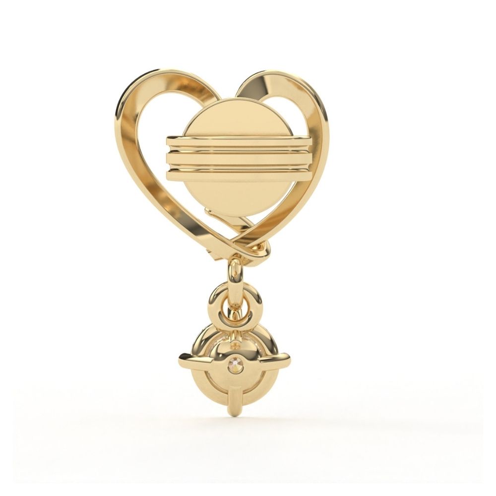 Round Lab Grown Diamond Dangle Earrings 0.50 CTW in 10K 14K 18K White Yellow Rose Gold