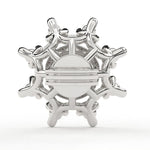 Load image into Gallery viewer, Large Round Lab Grown Diamond Flower Earrings with Milgrain 0.94 CTW in 10K 14K 18K White Yellow Rose Gold
