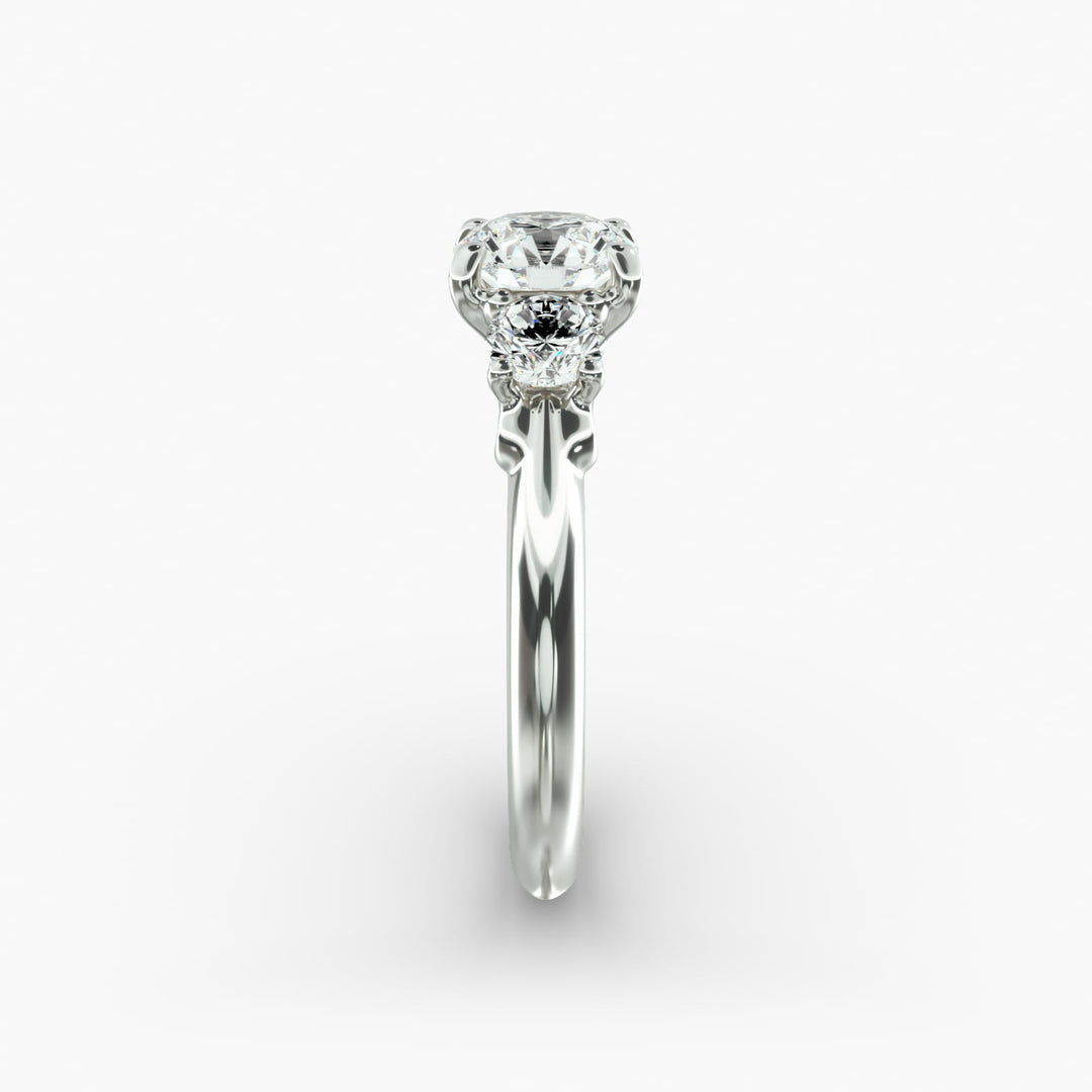 14k Gold Perfect Round Brilliant Cut Solitaire Diamond Engagement Ring