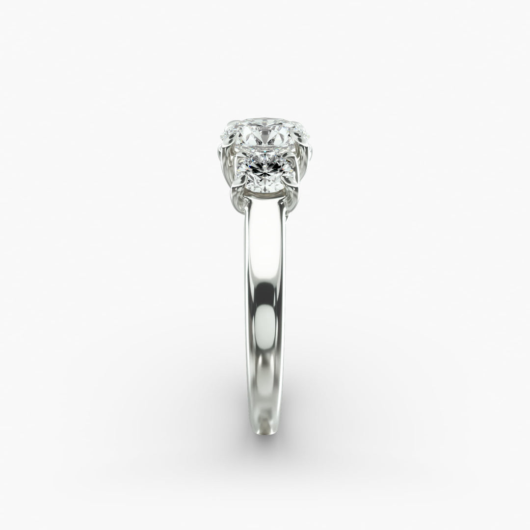 10K Gold Round Brilliant Cut Solitaire Diamond Engagement Ring