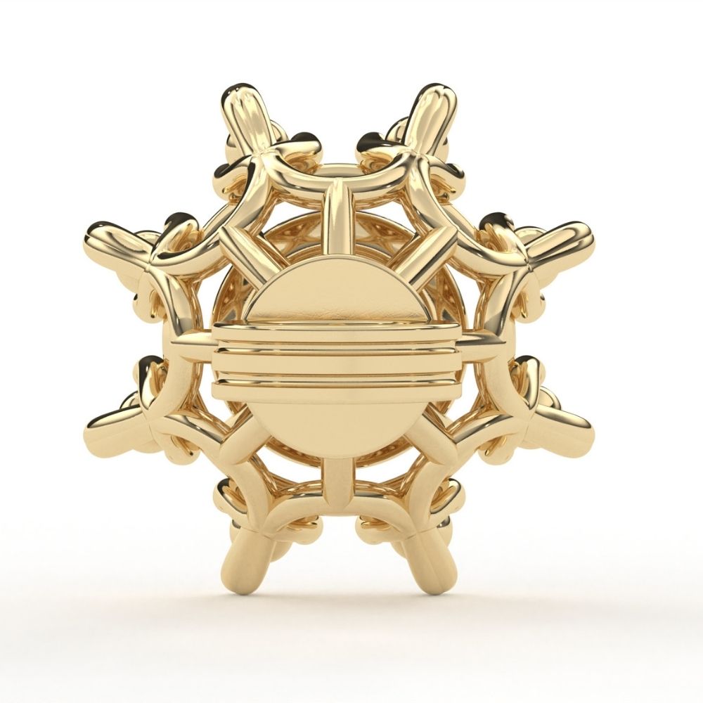 Large Round Lab Grown Diamond Flower Earrings with Milgrain 0.94 CTW in 10K 14K 18K White Yellow Rose Gold