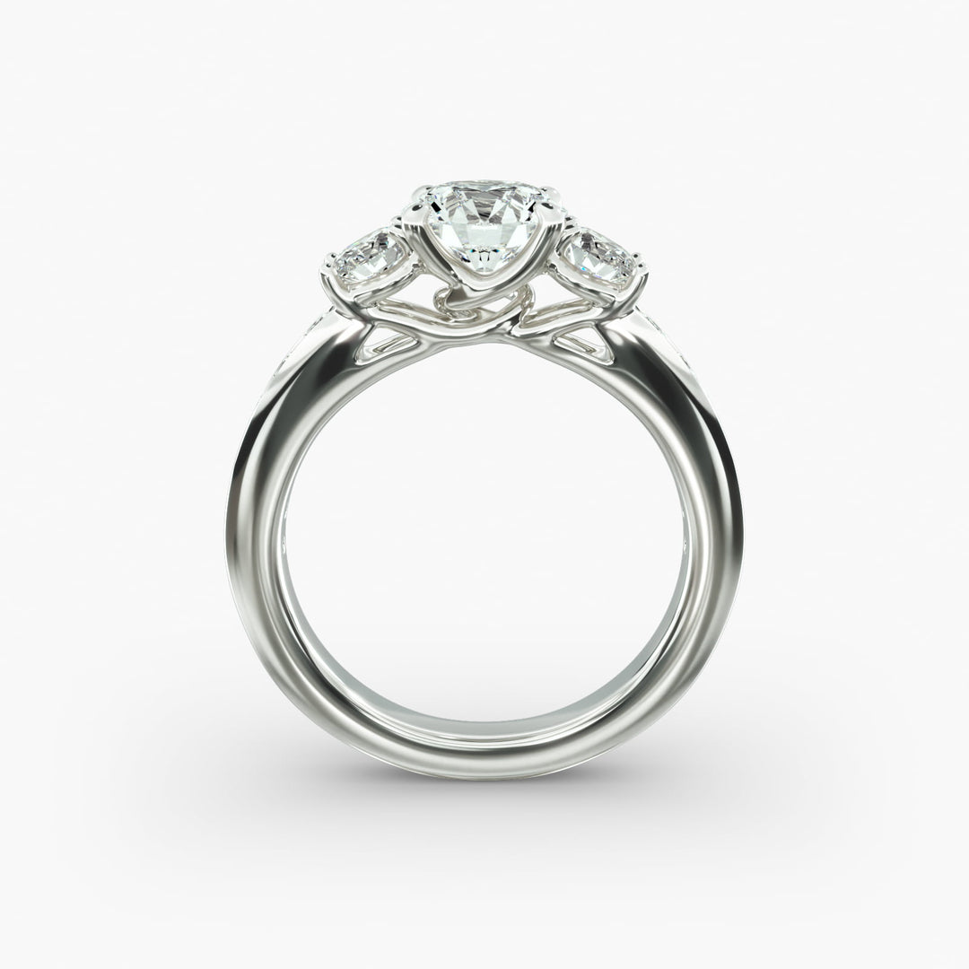 10k Gold Classic Round Cut Solitaire Diamond Engagement Ring