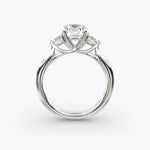 Load image into Gallery viewer, 14K Gold Three Stone Round Shaped Diamond Engagement Ring
