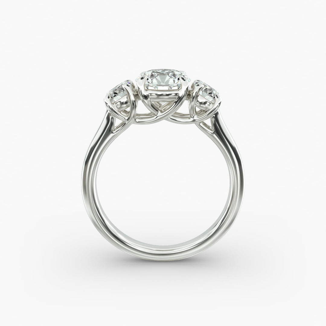 10K Gold Round Brilliant Cut Solitaire Diamond Engagement Ring