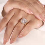 Load image into Gallery viewer, Ready-to-Ship 7 CT Cushion Lab-Grown Diamond Solitaire Ring | 14K Yellow Gold