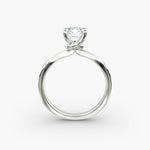 Load image into Gallery viewer, Cushion Lab-Grown Diamond Four-Prong with Twisted Mounting Engagement Ring | Modern Solitaire | IGI Certified | 10K/14K/18K Gold
